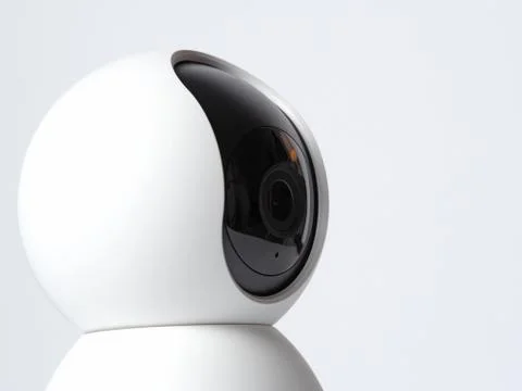 Close up wireless web camera for surveillance and communication. Technologica Stock Photos