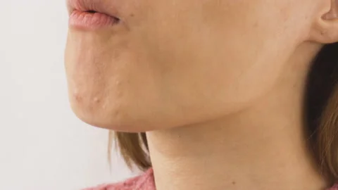 Close-up woman eats fresh dried dates. Stock Footage 221170101