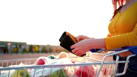 Close up woman hand open the empty wallet.There is Stock Footage 236258373