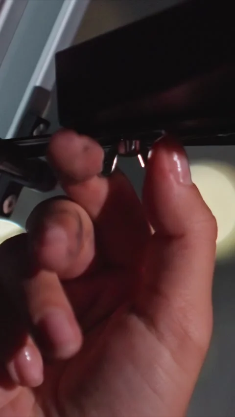 Close up of woman hands manipulating small metallic objects and hardware indoors Stock Footage 343076705
