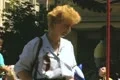 Close up of woman shopping at street stall Footage