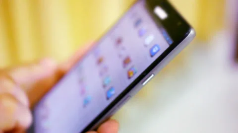 Close up woman using her cell phone. Video Stock Footage 39718658