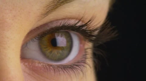 Close-up of woman's eye Stock Footage