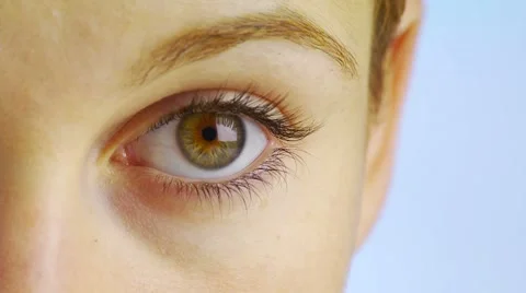 Close-up of woman's eye Stock Footage