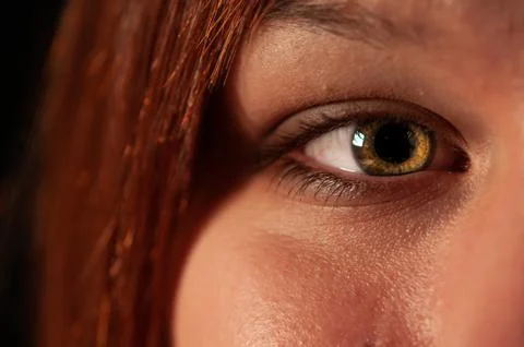 A close up of a Woman's eye Stock Photos