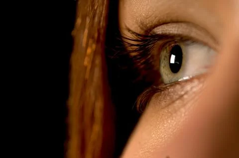 A close up of a Woman's eye Stock Photos
