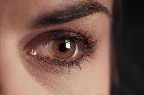 A close up of a Woman's eye Stock Photos
