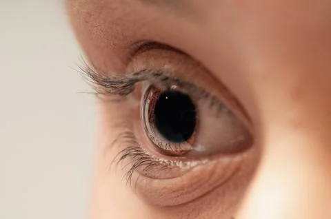A close up of a Woman's eye Stock Photos