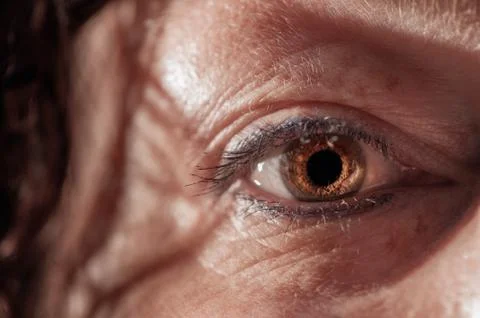 A close up of a Woman's eye Stock Photos