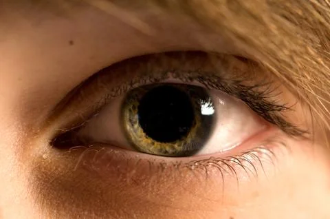A close up of a Woman's eye 库存照片