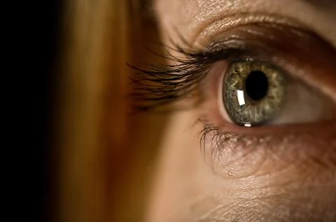 A close up of a Woman's eye Stock Photos