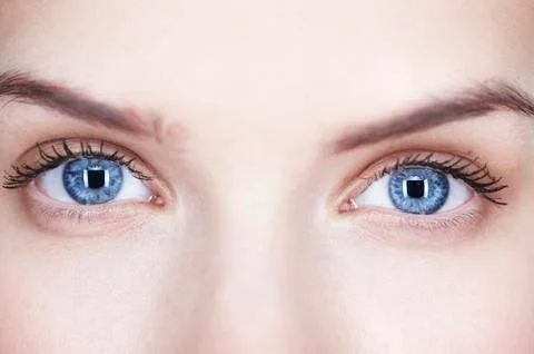 Close-up of woman's eyes Stock Photos