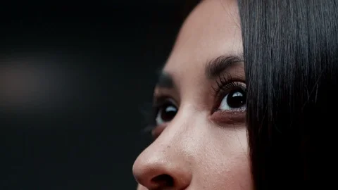 Close up of womans face. Stock Footage 90735930