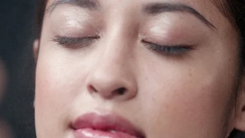 Close up of womans face. Stock Footage 90755073