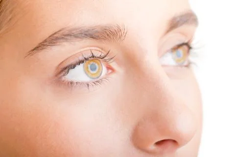 Close up of Womans Face Stock Photos