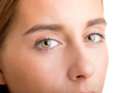 Close up of Womans Face Stock Photos