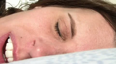 Close Up of Woman's Face in Sun Video stock 12576372