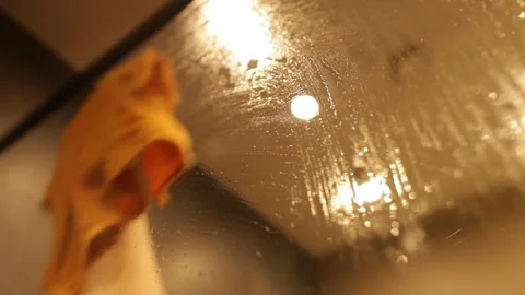 Close-up of a woman's hand cleaning Stock Footage 237838631