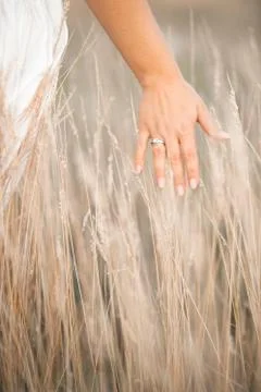 A close up of a womans hand Stock Photos