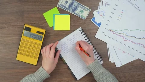 Close-up of a woman's hands, in the office Stock Footage 279895963