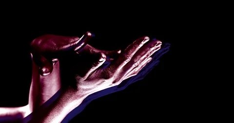 Close-up of women's hands. they stroke each other, fingers intertwining. the Stock Footage 128774228