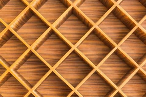 Close up of wood partition screen Stock Photos