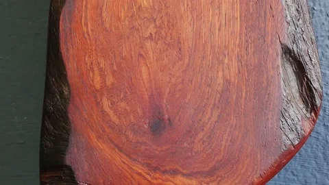 Close up on wood texture cutting board footage. Stock Footage 149246246