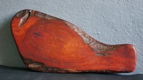 Close up on wood texture cutting board footage. Stock Footage 149246264