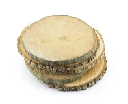 Close-up wooden cut texture Stock Photos