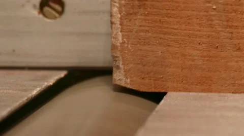 Close Up of a Woodplanner Stock Footage 58679532