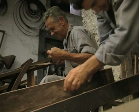 Close up of woodworkers Stock Footage