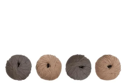 Close up of wool knitting on white background 写真素材