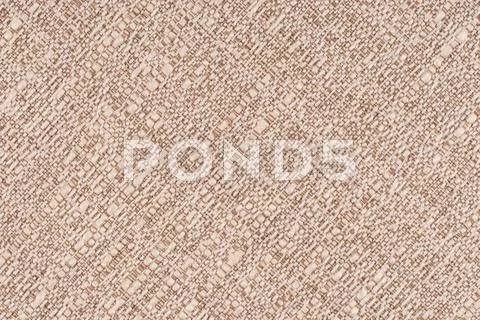 Close Up Of A Woolen Fabric Of Beige Color.