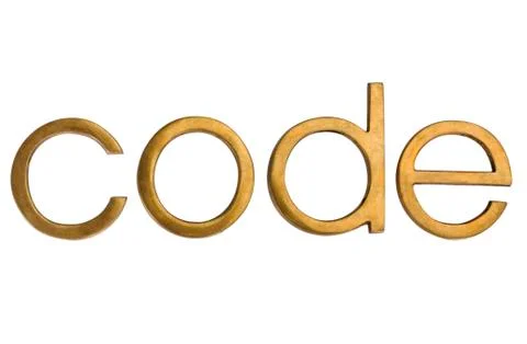Close-up of a word "code" Foto stock