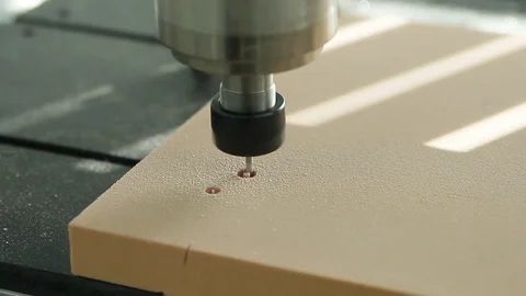 A close-up of the work of the drilling machine. Stock Footage 84785901