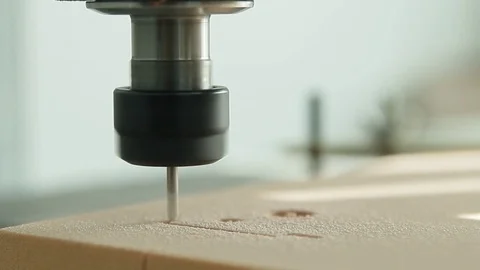 A close-up of the work of the drilling machine. Stock Footage 84785924