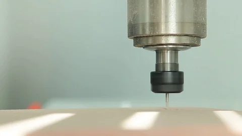 A close-up of the work of the drilling machine. Stock Footage 84785951