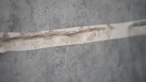 Close-up is the work of a hammer drill. Repair Stockbeeldmateriaal 147077338