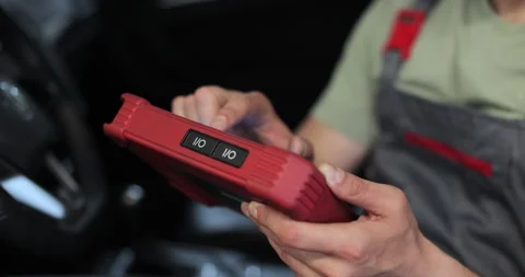 Close up work process in the maintenance center. Stock Footage 341870511