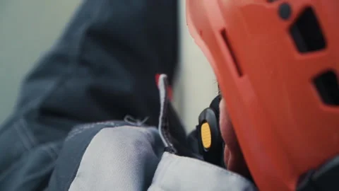 Close-up of the worker from the back Video stock 244735265
