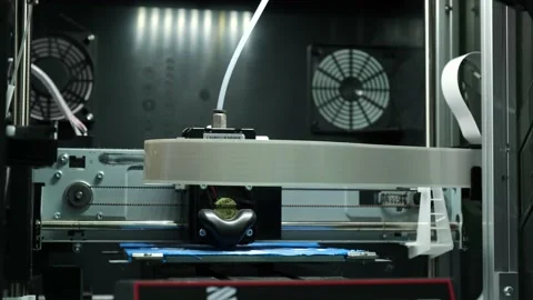 Close-up of a working 3D printer Vidéo 171291019