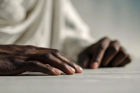 Close-up of working hands 스톡 사진