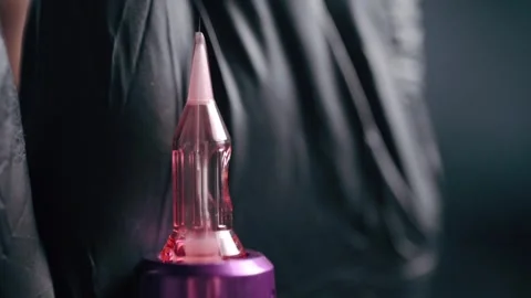 Close-up of working ink machine 스톡 동영상 246115388