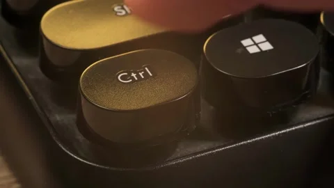 Close-up of working on the keyboard Stock Footage 264098718