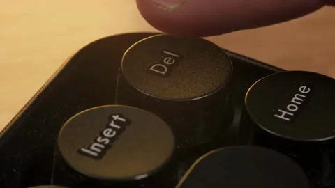 Close-up of working on the keyboard Stock Footage 264131531