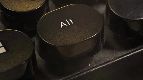 Close-up of working on the keyboard Stock Footage 264131573