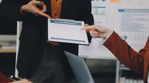 Close up of working process at business meeting Stock Footage 301220050