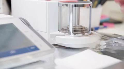 Close up of Working Rotation on a Table/ Putting down Tweezers,Touching Screen Vídeos de archivo 145055832