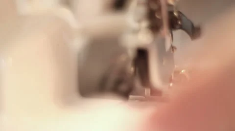 Close-up of working sewing machine Stock Footage 61467378