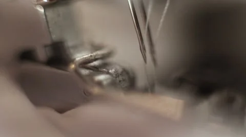Close-up of working sewing machine Stock-Footage 61467439